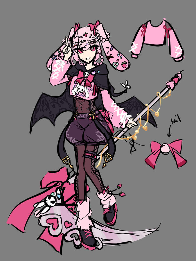 [Commission] grimbxn vtuber design